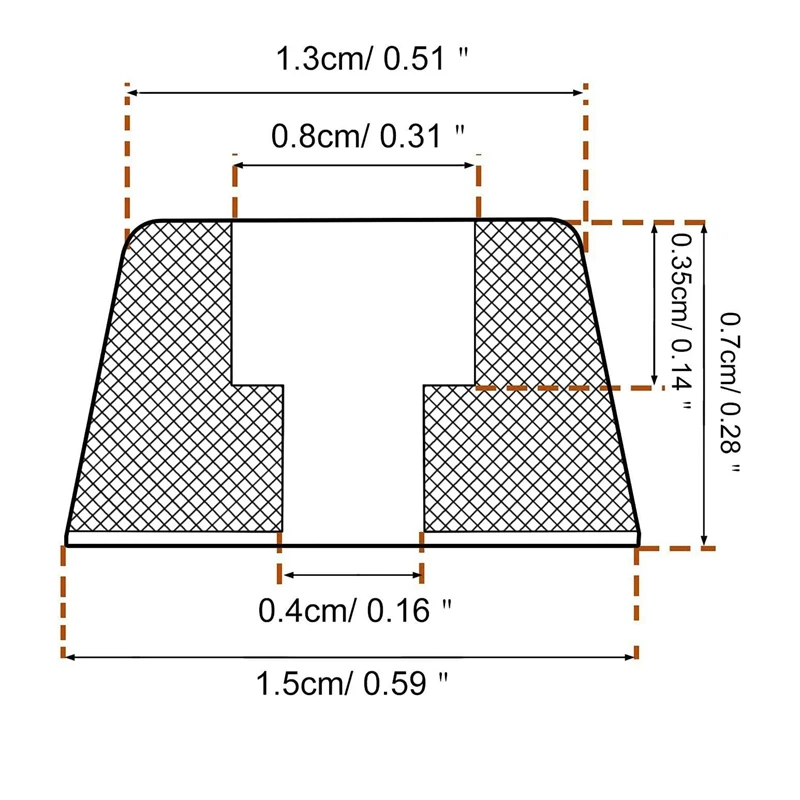부드러운 도마 고무 발, 스테인레스 스틸 나사 포함, 가구, 전자 제품 및 가전 제품, 0.28X0.59, 240 개