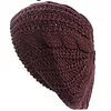 Winter  Knitted  Beanie Hat  For Women  Lady 's Twist knitting Beret   Winter  Solid  Skullies & Beanies 6