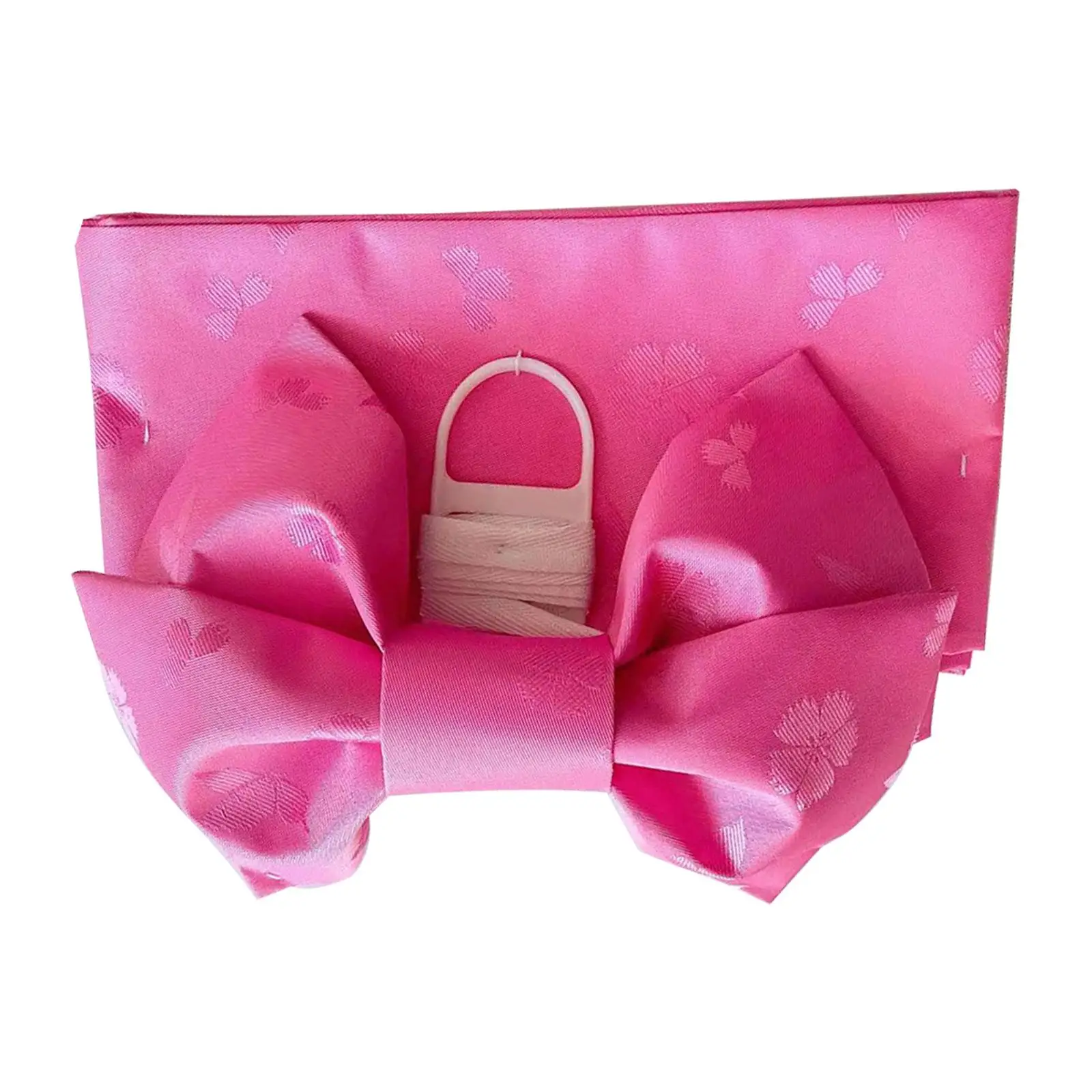 Kids Kimono Obi Japanese Belt, Pre Tied Bow Cummerbund Sash Sakura Pattern Wide Girls Waist Strap, Costume Accessories