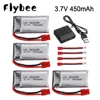 3.7V 450mah 802035 Lipo Battery XH4.0 plug For SYMA X15 X15C X15W X5A-1 RC Quadcopter Spare Parts 3.7v Rechargeable Battery 1