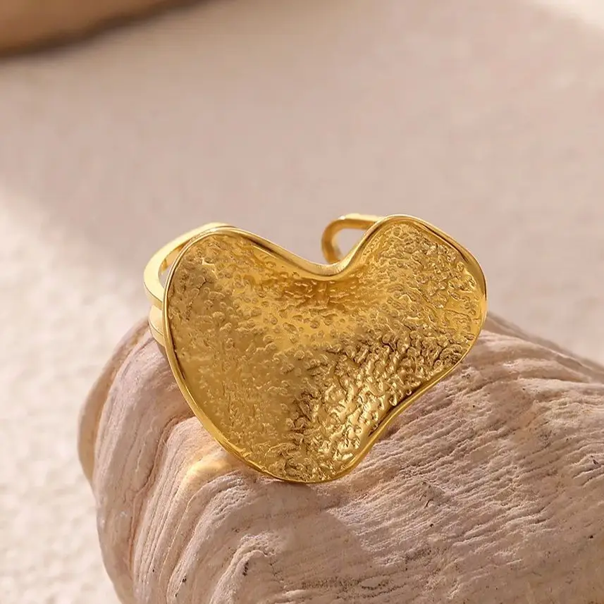 Rings For Women Gold Color Stainless Steel Geometric