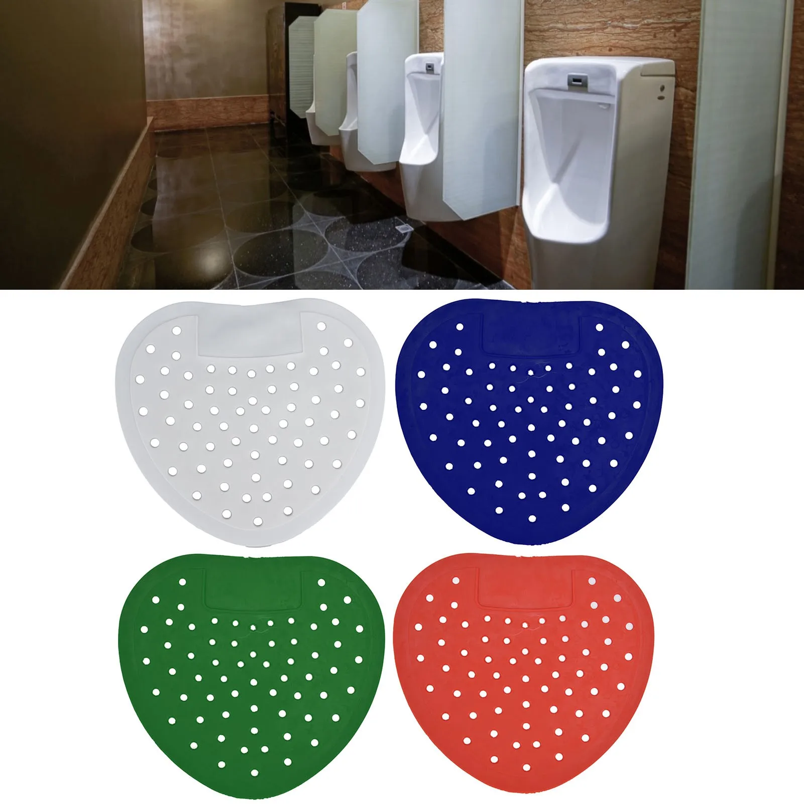 

Urinal Screen Men's Toilet Deodorizer Large Hole Anti Tool No Odor Clogging Urinal Screen Mats For Bathroom 4 color