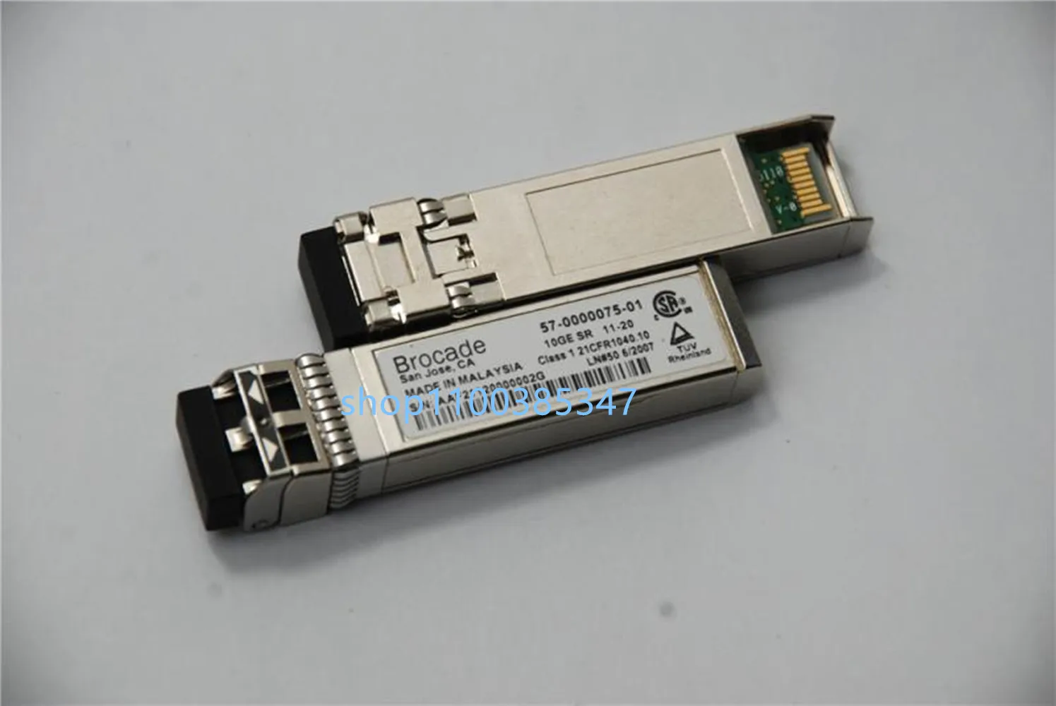 1PCS brocade 10g sr sfp/57-0000075-01/10G 850nm 300M/10G Network adapter Switch Optical fiber module 1pcs 1 channel relay module delay disconnection triggers delayed cycle timing circuit switch xy j02 new good quality