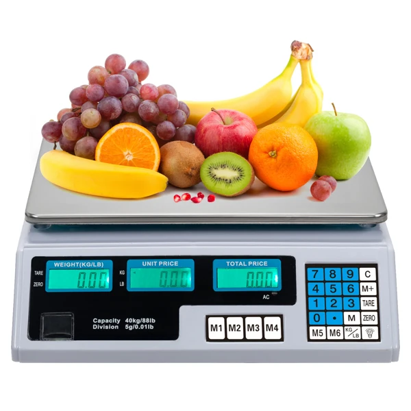  美规 ACS-30 40kg/5g kg/lb可切换 计价秤 白色-17