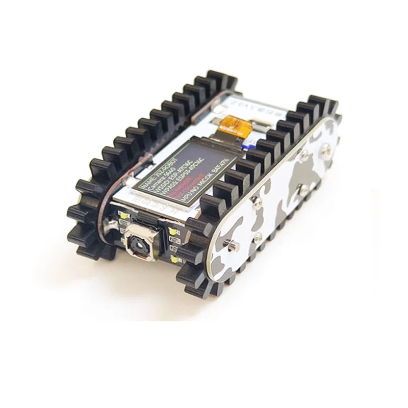 

ESP32 S3 Mini Car Metal Tank Chassis Tractor Crawler App/Handle Control Scout Trolley Tank for ESP32 Vscode Programmable Robot