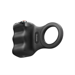 Ergonomic Magnetic Phone Camera Grip with Detachable Remote and Expandable Features - Black