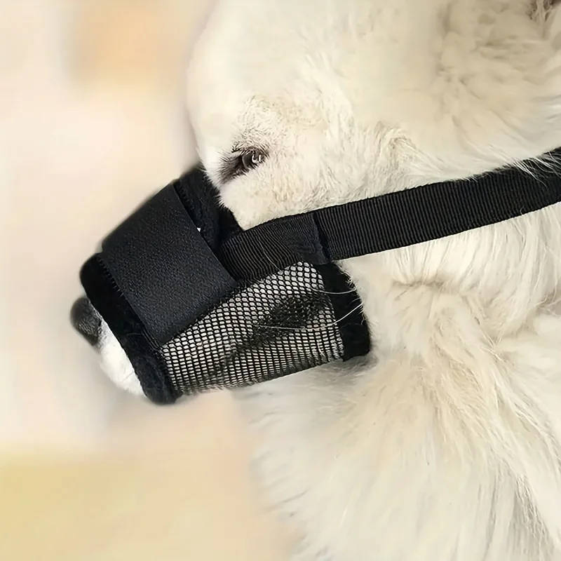 Adjustable Dog Muzzle Breathable Dog Mouth Cover Muzzle Collar Anti Barking Pet Mouth Muzzles For Dogs Accessories dog muzzle
