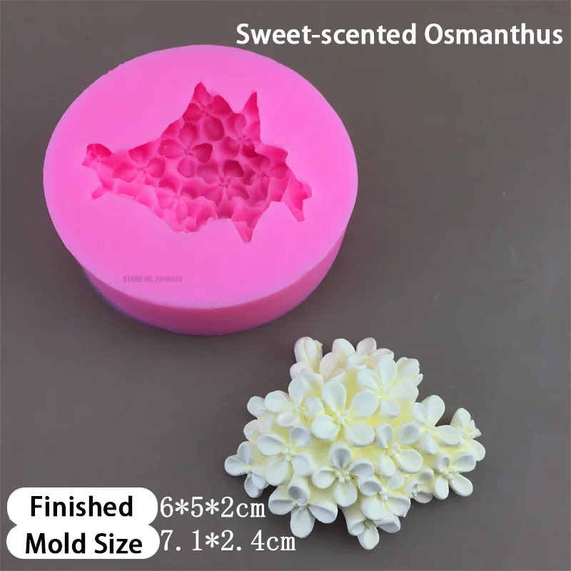 Stampo In Silicone 3D A Forma Di Fiore - Per Resina Epossidica, Fondente, Argilla, Sapone E Candele - 11 Motivi Floreali - 3