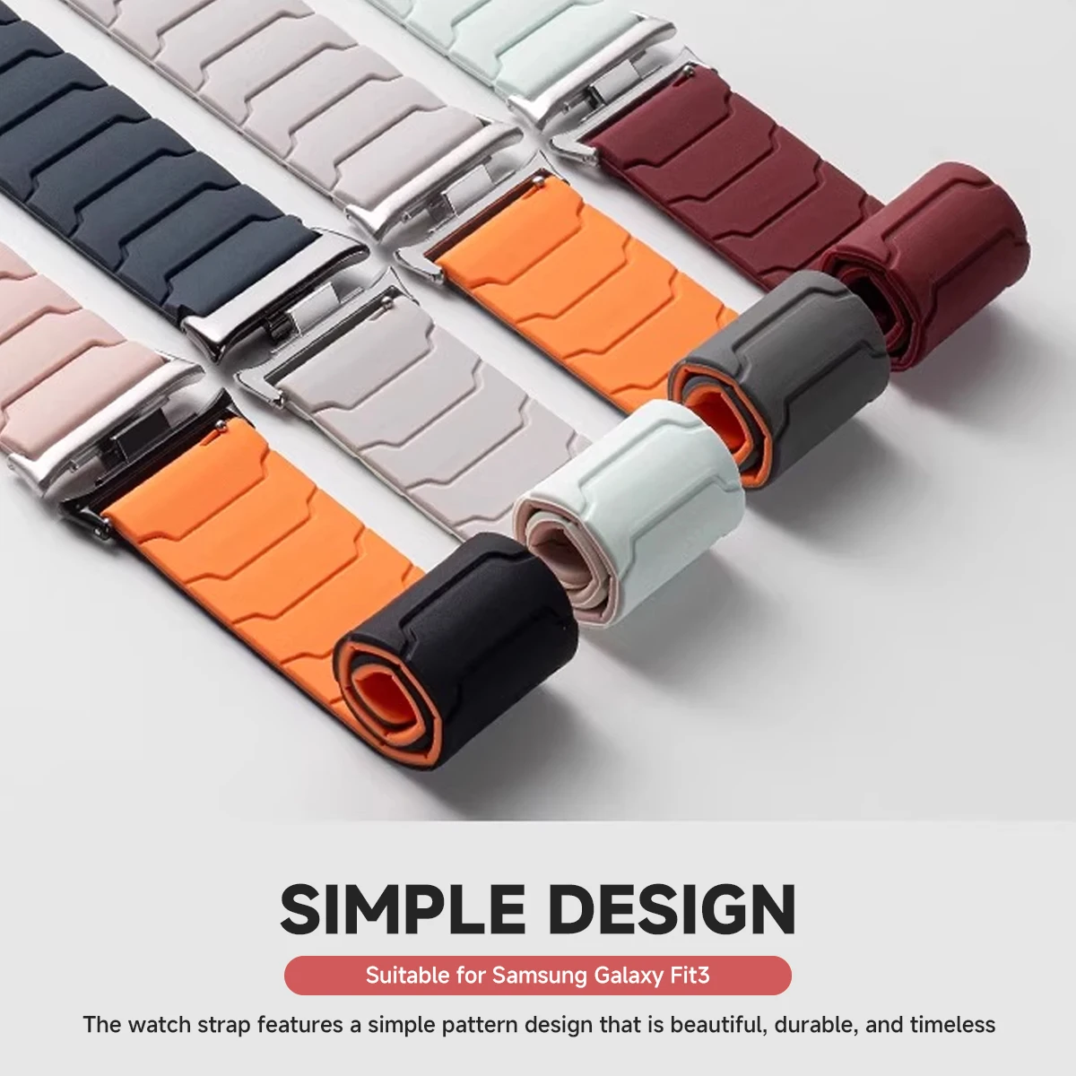 Magnetic Loop Silicone Watch Strap - Universal Sport Band