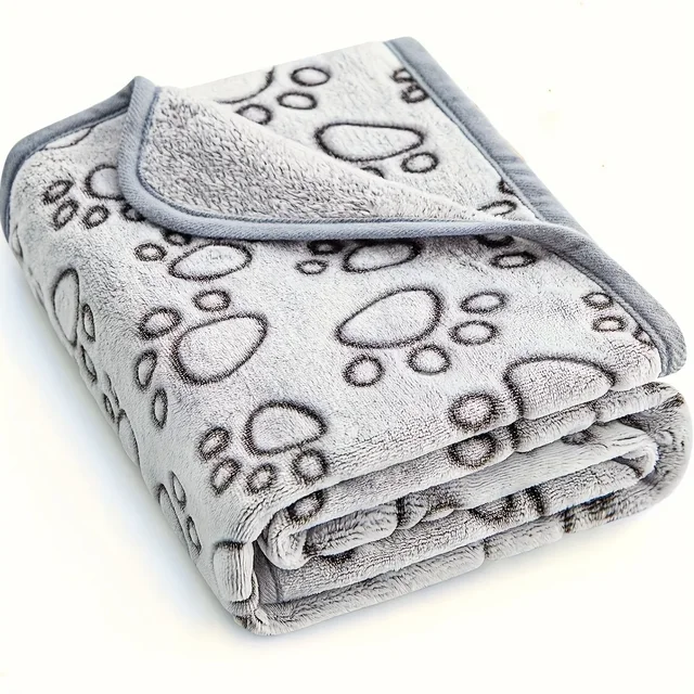 Ultra Soft Fluffy High Quality Pet Blanket Cute Cartoon Pattern Pet Mat Warm and Comfortable Blanket for Cat Dogs Cat Bath Towel 6
