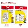 2books English CVC Words Phonics Workbook Language Arts Skills book for Kids children read & match & sound & sentence Worksheet 2