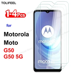 Premium Tempered Glass Screen Protector - HD Crystal Clear, 9H Hardness, Transparent - 1 Pcs (For Moto G50 5G)