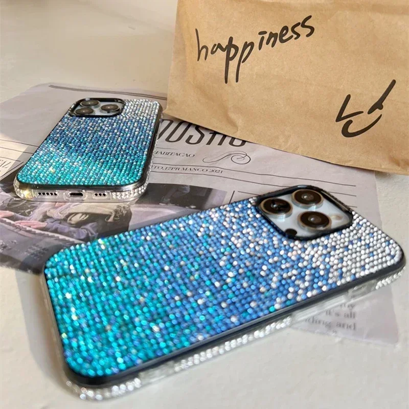 Luxury Full Shiny Diamond Bumper Frame Phone Case Cover