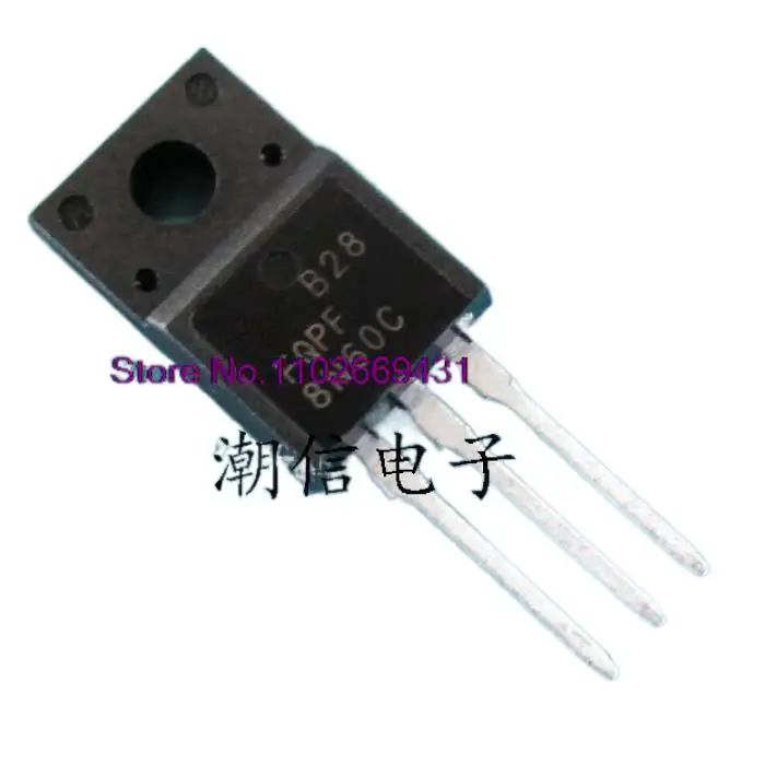 

20PCS/LOT FQPF8N60C 8A 600V Original, in stock. Power IC
