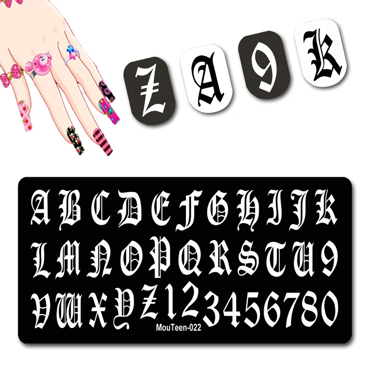 2121 Black Snake Image Nail Art Mold Chinese Zodiac Template Visual Animal Stamping Plate Snakeskin Nail Stencil #023 6