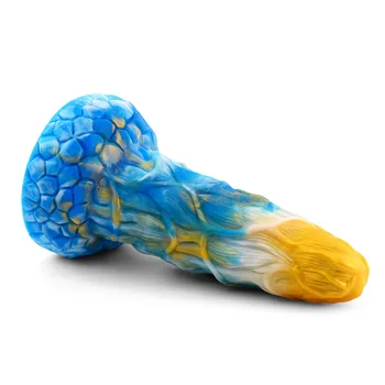 Realistic Silicone Animal Dildo Vaginal G-spot With Suction Cup Anal Plug Hand-free Huge Monster Dildo Female Sex Toys For Women 6