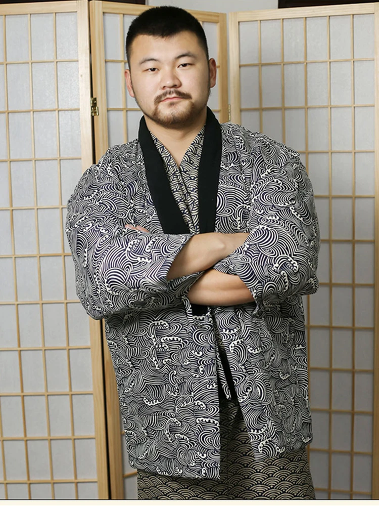 Winter Haori Japan Traditional Cardigan Cotton Warm Kimono Vintage Women Men Asian Folk Style Pajamas Harajuku Samurai Yukata