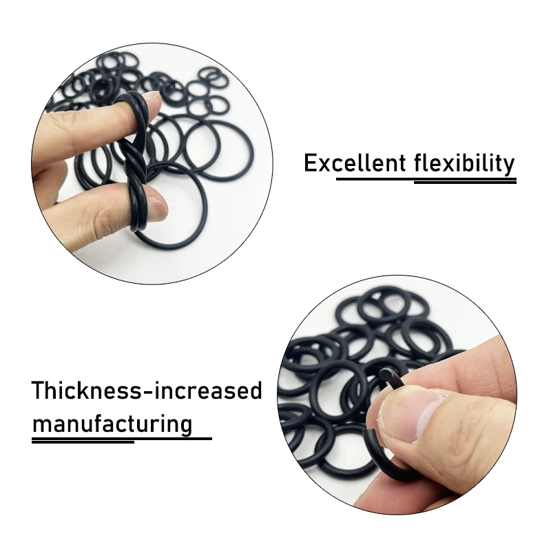 Rubber O Ring Oil Resistance NBR Sealing Washer Black O-ring High Temperature Waterproof CS1 1.5 2.0 2.4 3 Plumbing Gasket Oring o ring gasket sealing washers