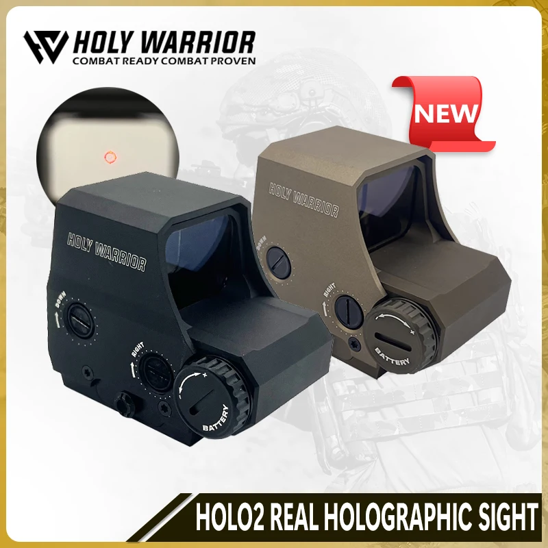 

Holy Warrior Tactical HOLO2 real Holographic sight high earthquake resistance Hunting or airsoft GBB AEG use Full