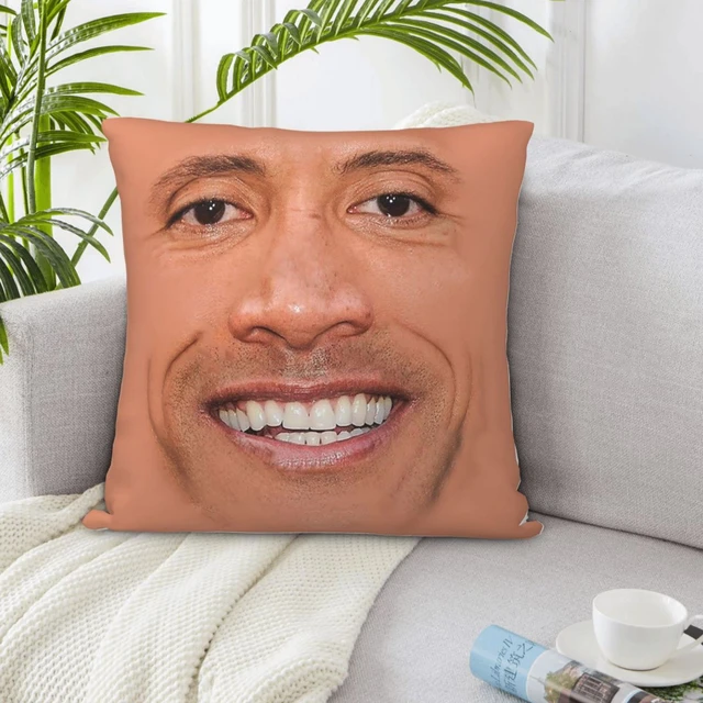 The Rock Eyebrow Meme Printing Throw Pillow Cover Car Sofa Fashion Office  Hotel Cushion Wedding Decorative Pillows not include - AliExpress
