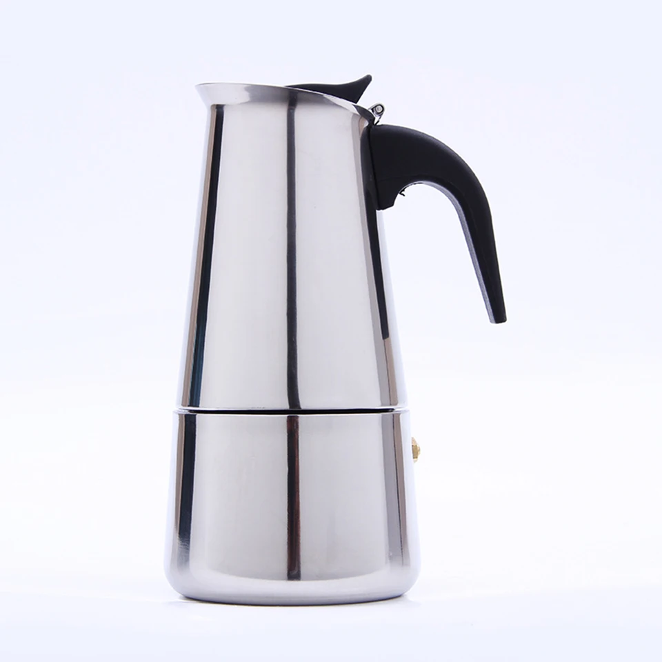 Stainless Steel Espresso Coffee Maker with Electric Stove