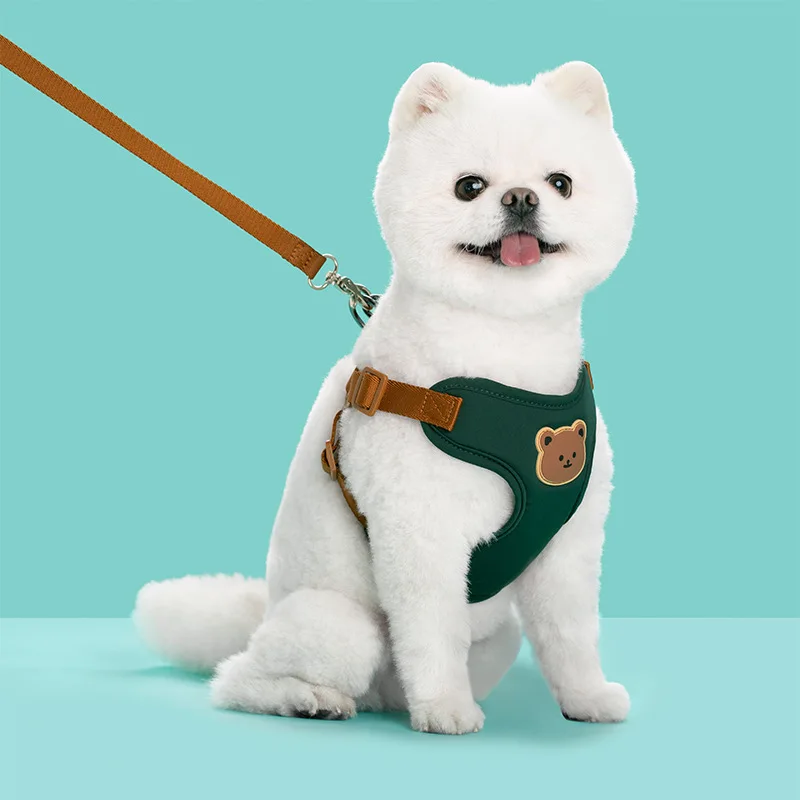 Breathable Pet Harness and Leash Set - Adjustable Vest for Small to Medium Dogs and Cats