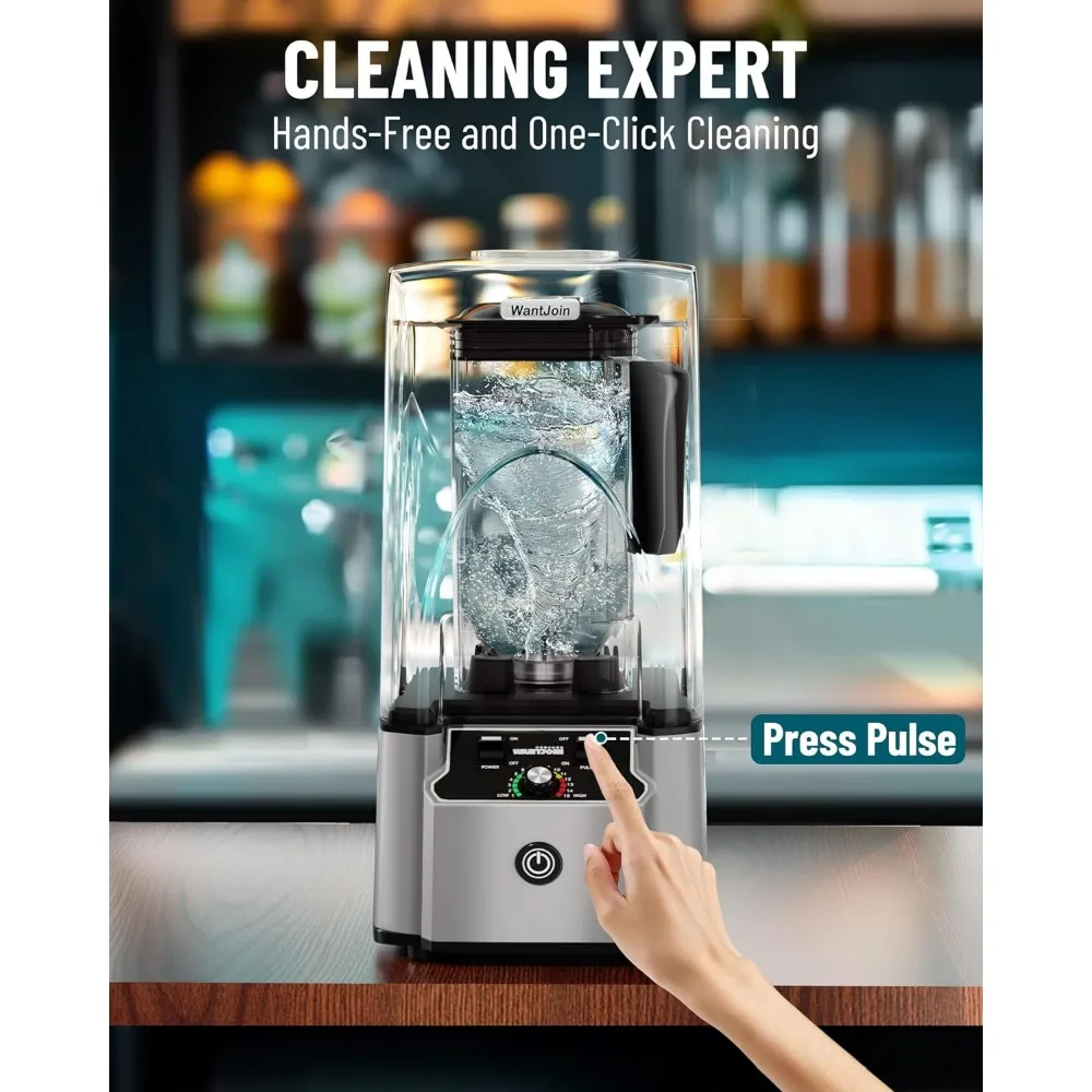 Commercial Professional Blender With Shield Quiet Sound Enclosure 2200W Industries Strong and Quiet Professional-Grade 5