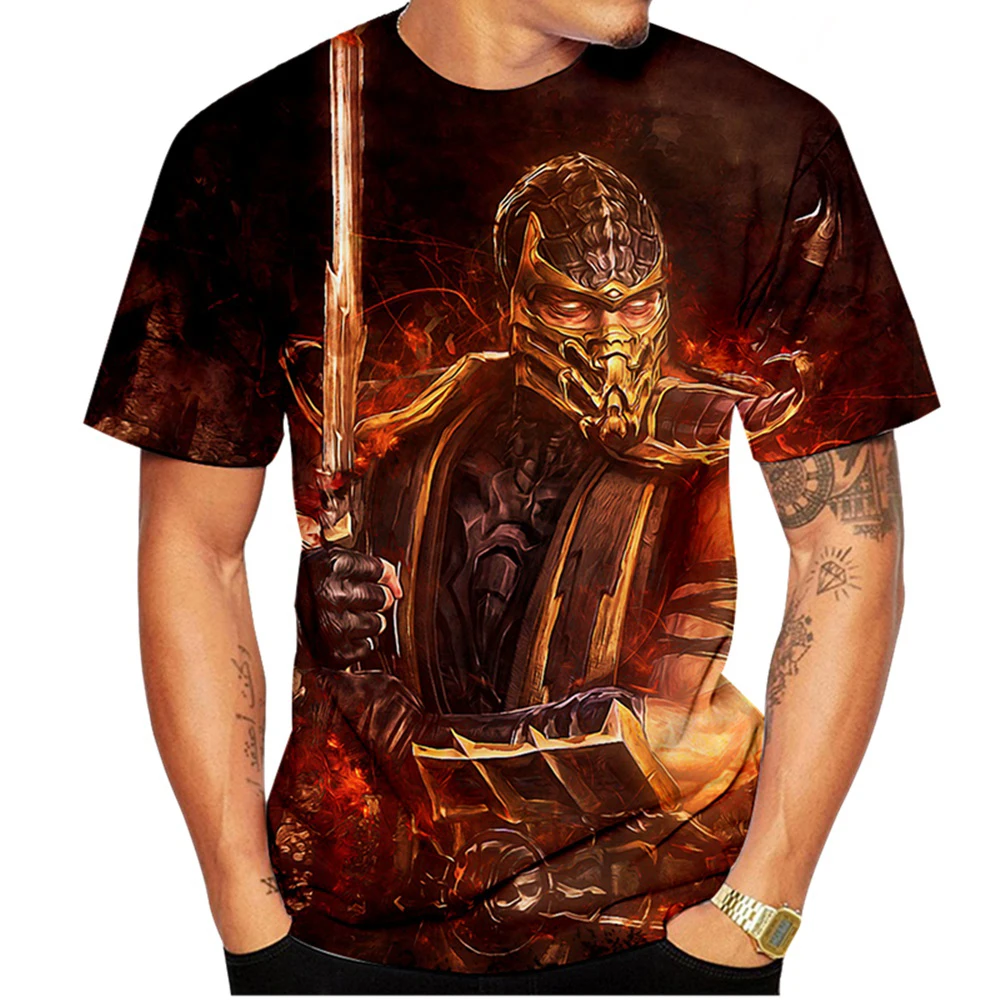 Mortal Kombat 3D Printed Oversized T Shirt