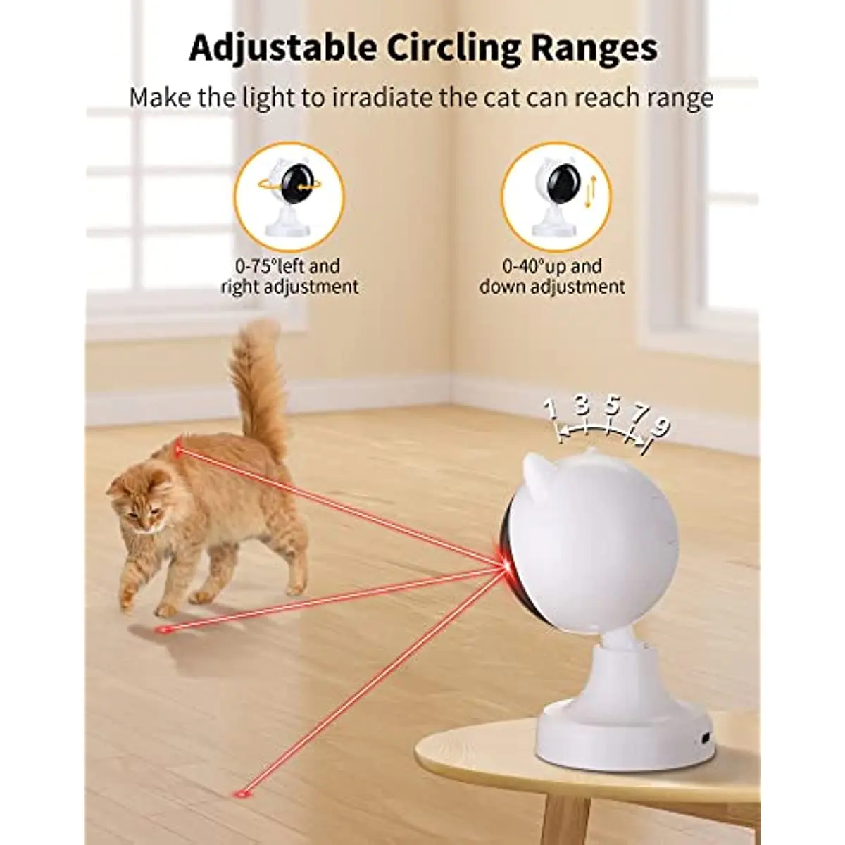 ATUBNAN Automatic Laser Cat Toys,USB Rechargeable,Interactive Cat Toy for  Indoor Cats Kitty Kittens Dog,Multifunctional Cat Toy - AliExpress