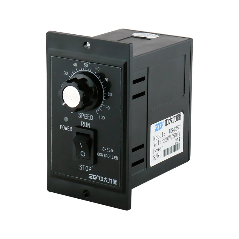 

6w-200wus Ordinary Speed Controller Miniature AC Single-Phase Gear Reduction Motor Controller