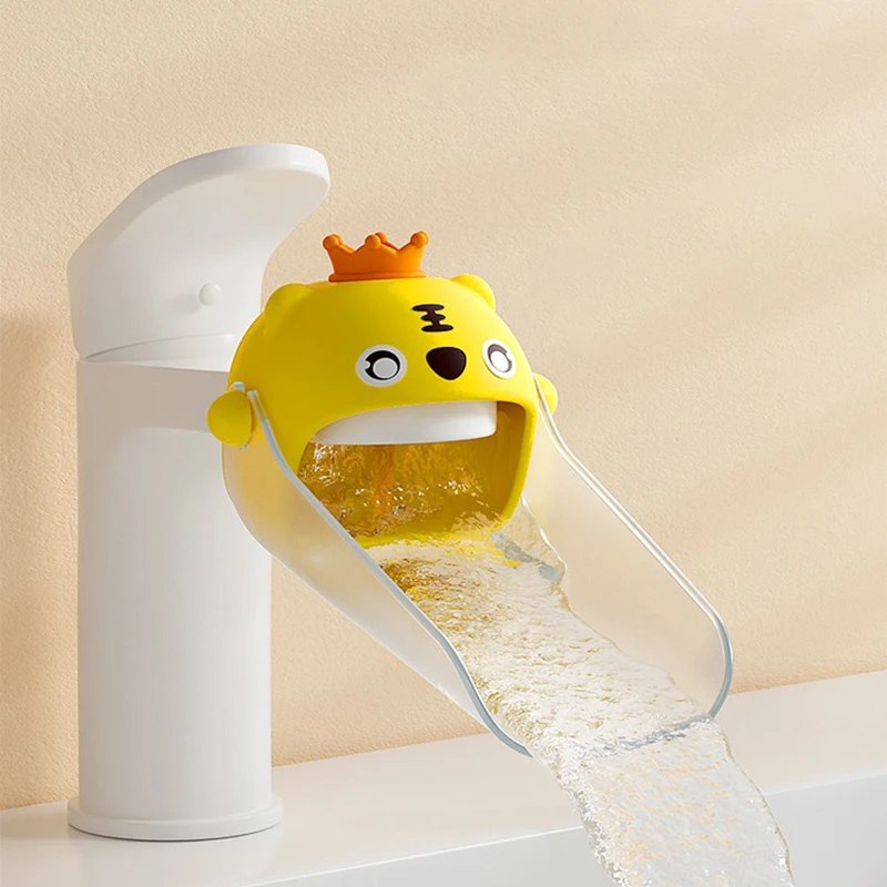 Cartoon Animals Faucet Extender For Kids Hands Washing Helper Bathroom Kitchen Sink Faucet Handle Extender Accessories