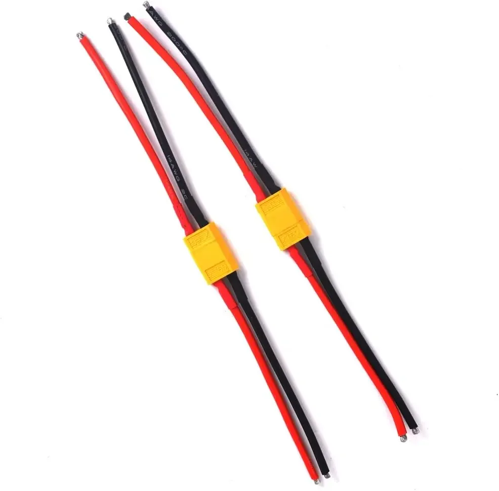 XT60 Plug Female Male Parallel Battery Connector with 14AWG Silicon Wire for RC Airplane Lipo Battery ESC FPV Drone Car Boat – Image 4