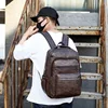 High Quality USB Charging Backpack Men PU Leather Bagpack Large Laptop Backpacks Male Mochilas Schoolbag For Teenagers Boys 5