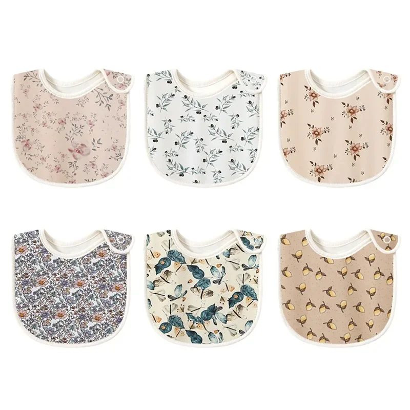 

Baby anti-vomiting milk towel Instagram Baby boys and girls cotton cute printed saliva towel baby bib rice pocket