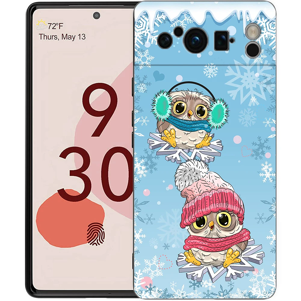 Adorable Cartoon Owl Shockproof Silicone Phone Case Cover