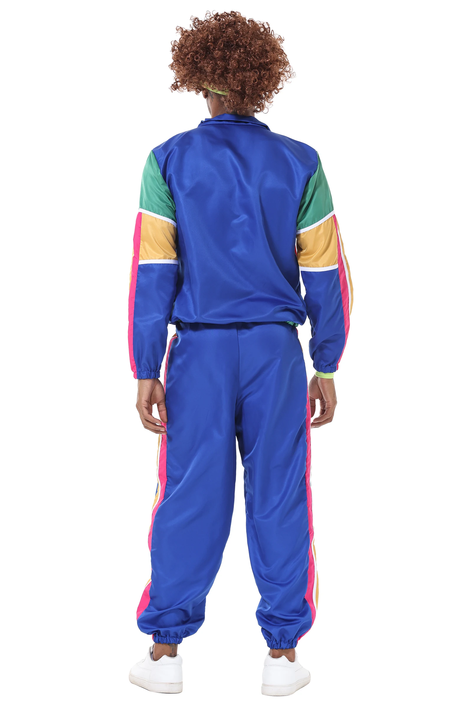 Couples Hippie Costumes Male Women Carnival Halloween Vintage Party 70s 80s Rock Disco Clothing Suit Cosplay Outfits
