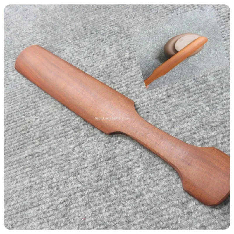 Purple Clay Teapot Tool Half Round Long Solid Wood Racket Hand-DIY Pottery Square Teapot Flower-pot Molding Clay Patting Tools