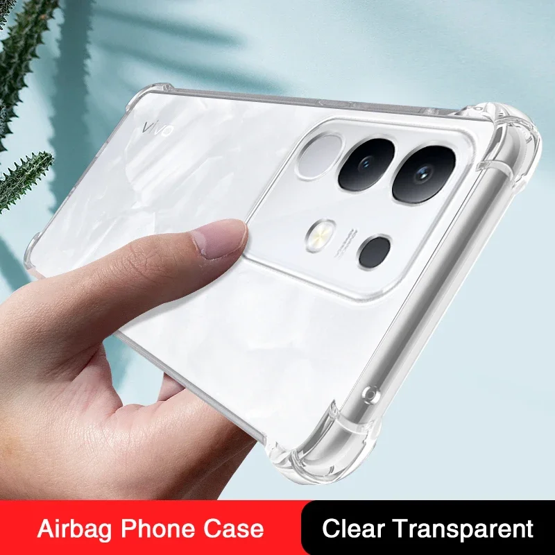Enhanced Transparent Silicone Air Bag Phone Case with 360° Full Protection and Thickened Bumper