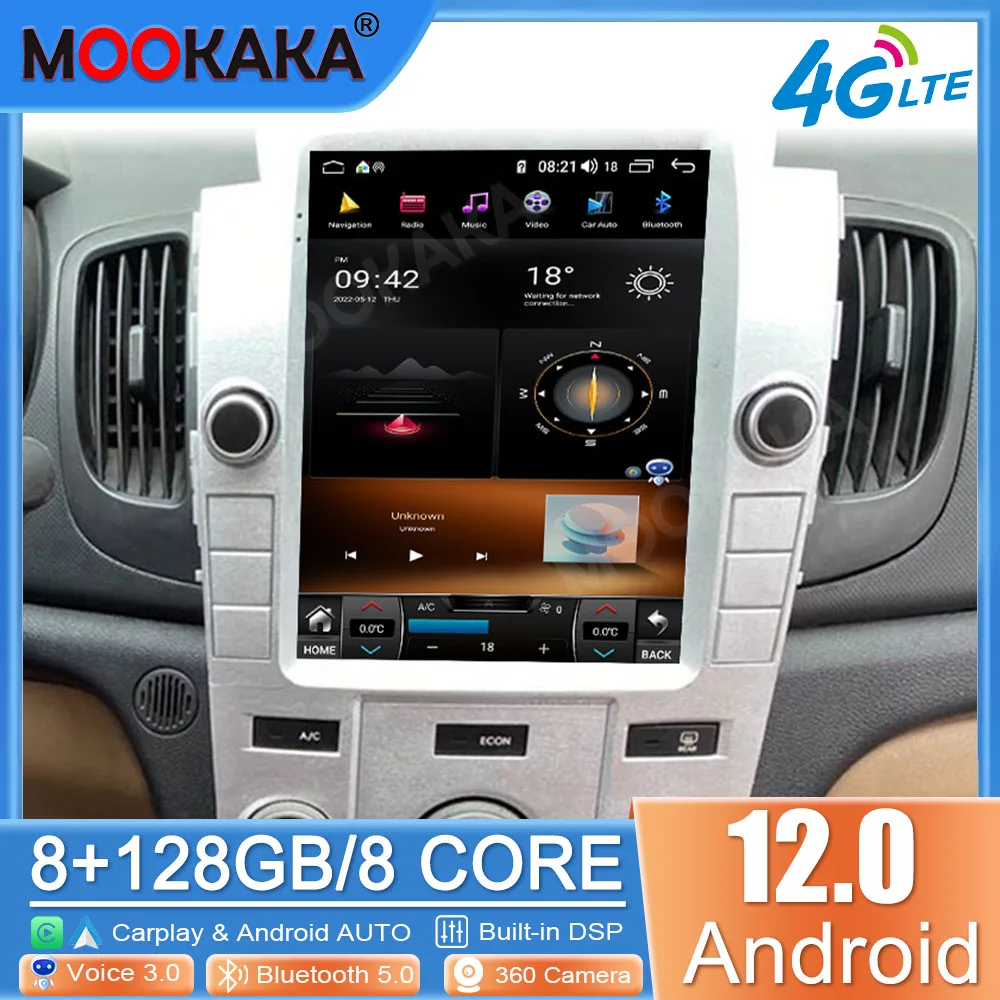 

For kIa forte 2011-2017 CARPLAY Android 12 Car Radio Stereo Receiver Autoradio Multimedia Player GPS Navigation