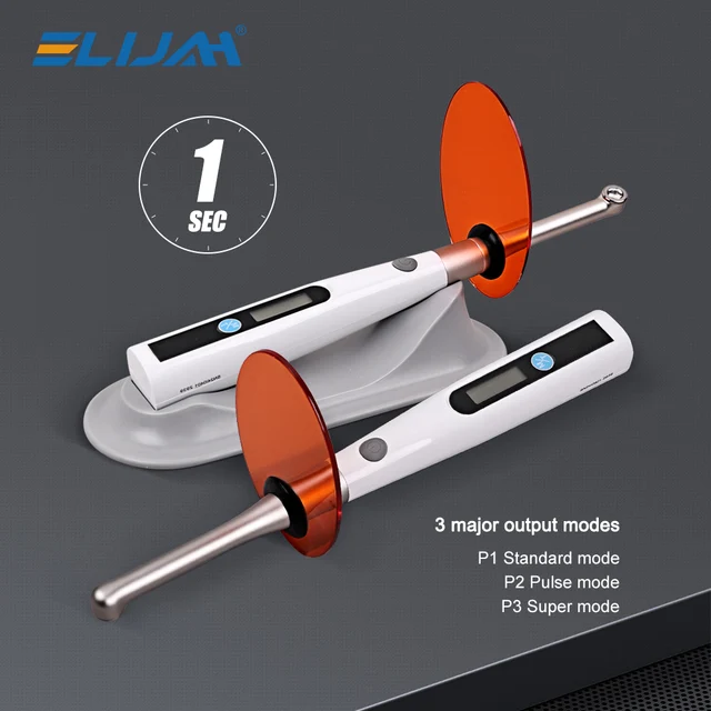 Dental Curing LED Lamp Wireless 1 Second Cure Light 800-1400mw/cm² Dentistry Equipment