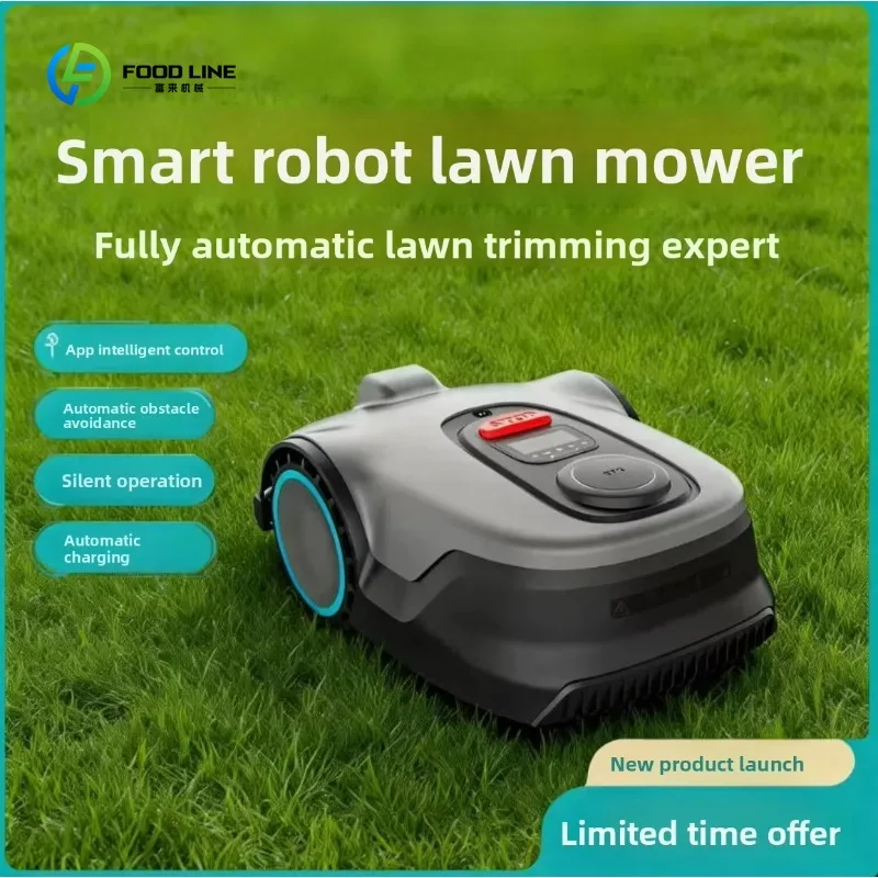 Robot Tagliaerba Automatico Personalizzato per Casa, Tagliaerba Compatto con Controllo Remoto tramite APP, Evitamento Ostacoli Intelligente, Batteria - immagine 4