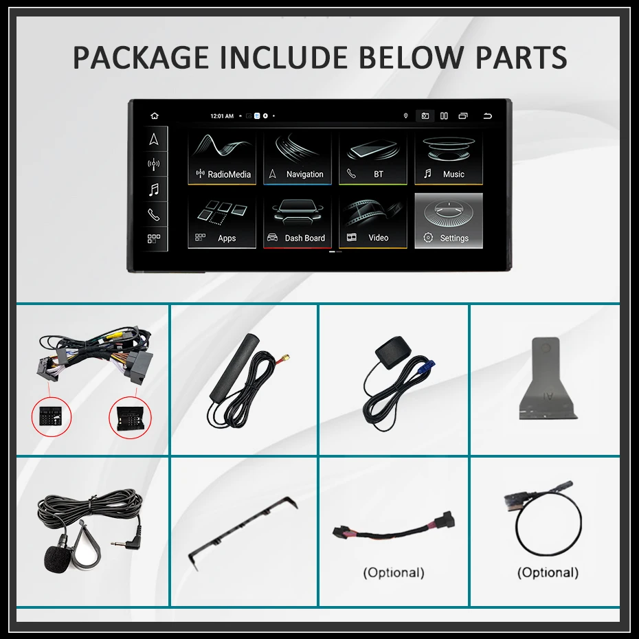 Radio para Auto con Pantalla de 12.5 Pulgadas, Carplay Inalámbrico, Android 15, Estéreo para Auto, para Audi A1 2014-2020, Autoradio, GPS, BT, Reproductor Multimedia, 4G LTE 4