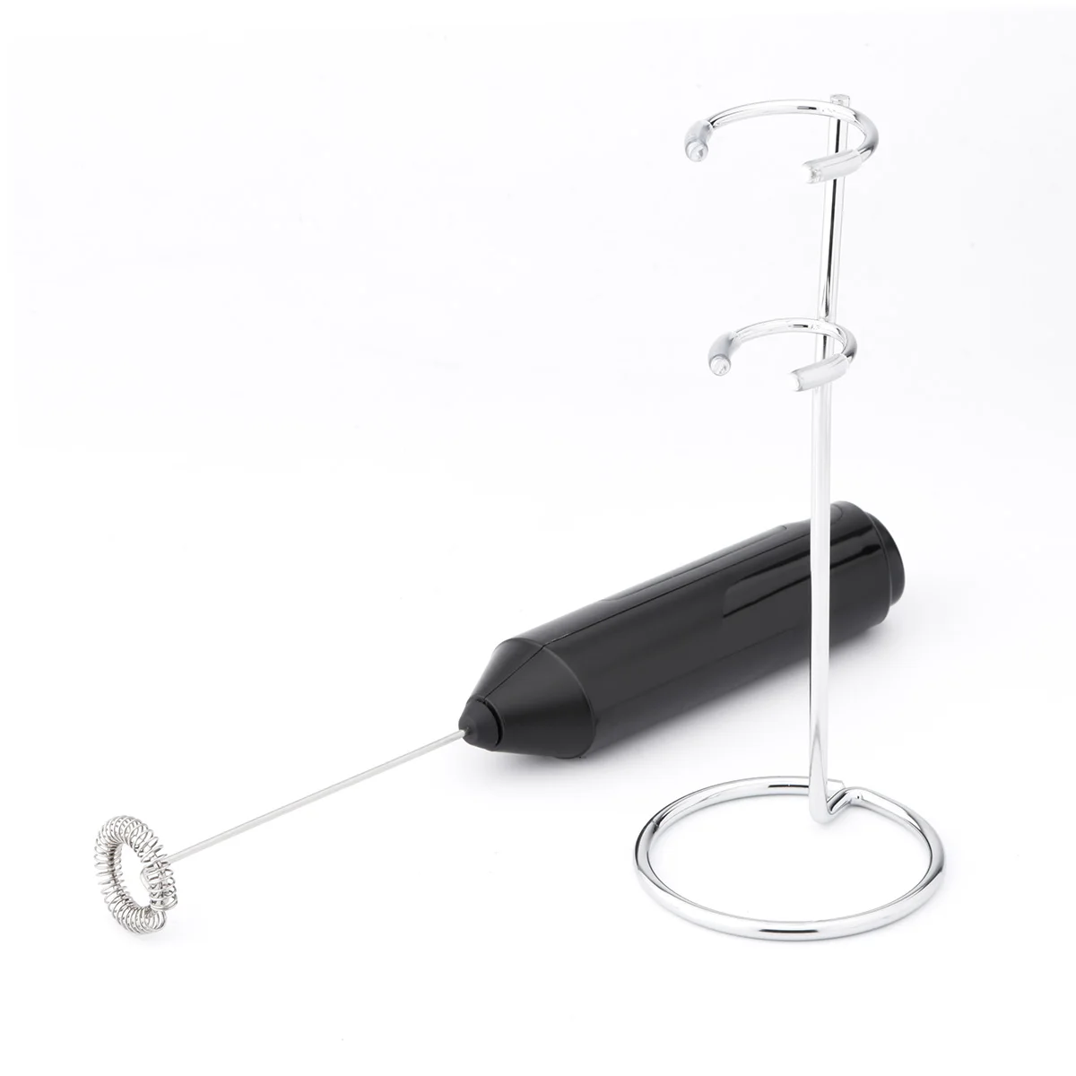 Milk Frother Electric Milk Frother Handheld Battery Operated Electric Foam Maker Drink Mixer with Stainless Steel Whisk and Stand for Cappuccino Bulletproof Coffee