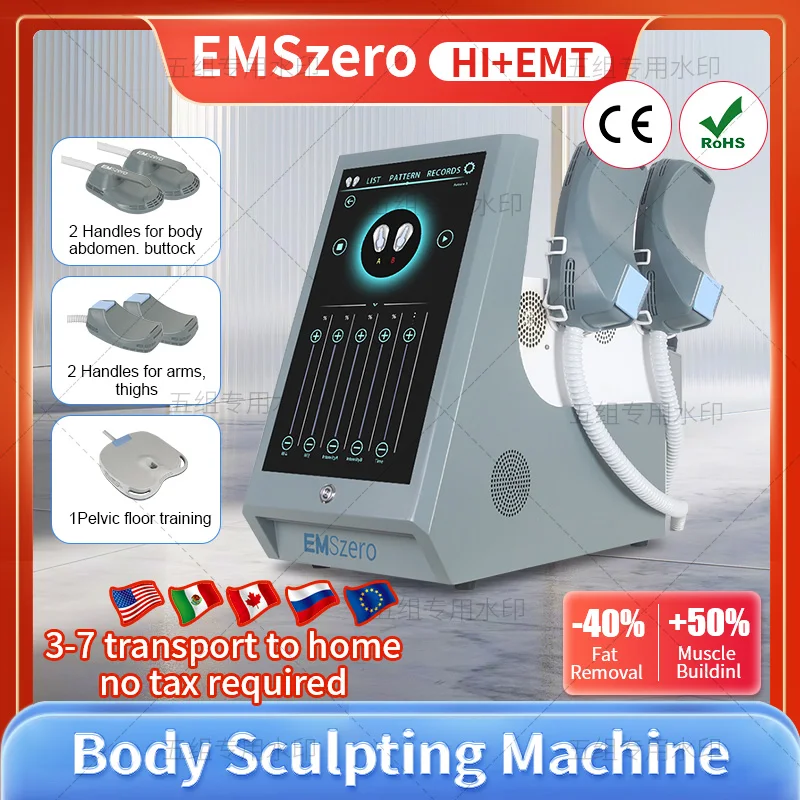 

Устройство для стимуляции мышц HI-EMT Neo Emszero, электромагнитное 13 Tesla 4 RF ручки, оборудование для скульптурирования тела и похудения