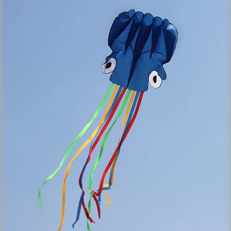 New High-quality 3m Octopus Kite with Handle Line Children's Kite Foldable Outdoor Activities Easy To Fly A Variety of Colors