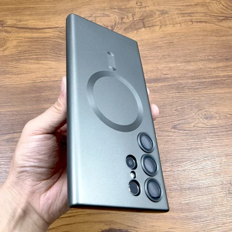 Matt TPU ümbris Samsung Galaxy S24 S23 S22 S21 Ultra Plus S 23 22 Magsafe Wireles laadimiskaamera kaitsekatted_voghion.com