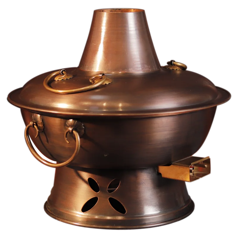 

Copper Hot Pot, Old Style Cooking Pot, Dual Use Red Copper Pot, Pure Copper Electric Charcoal Copper Pot