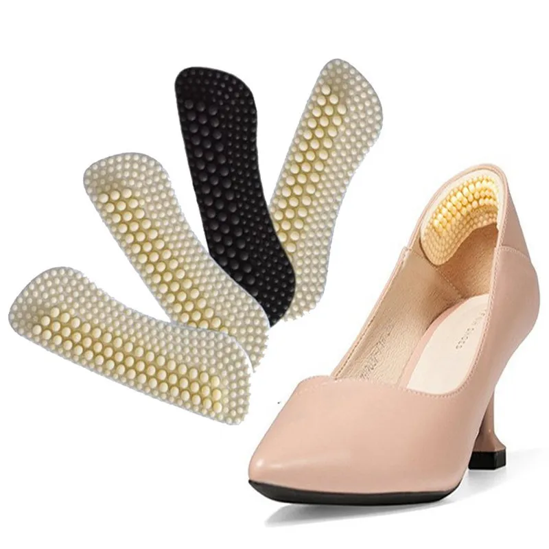 Silicone Heel Stickers Heels Grips 1Pair for Women Men Anti Slip Heel Cushions Non-Slip Inserts Pads Foot Care Protector