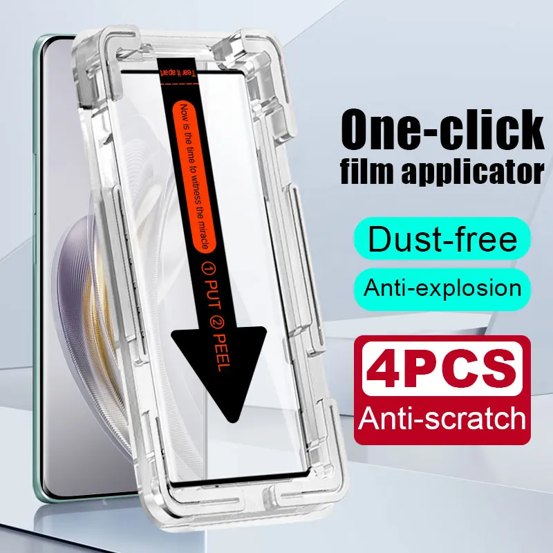 4-Pack Full-Cover Tempered Glass Screen Protector