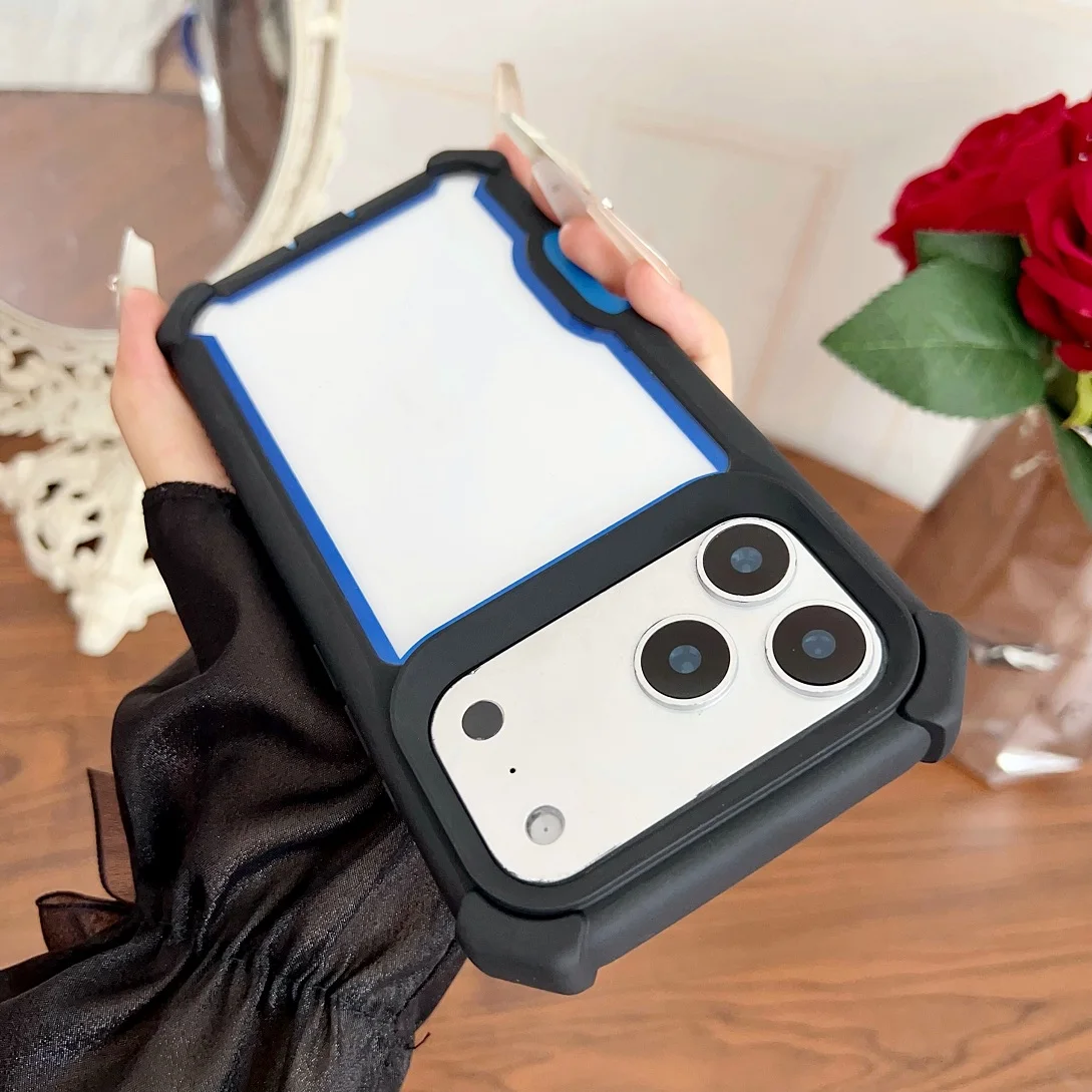 Space Dustproof Four-Corner Anti-Drop Rugged Phone Case - Clear Protective Cover